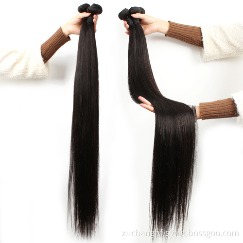 Cambodian Indian Vendors Mink Straight Hair Extensions 100 Human Hair Tracks Double Drawn Cuticle Aligned Raw Virgin Hair